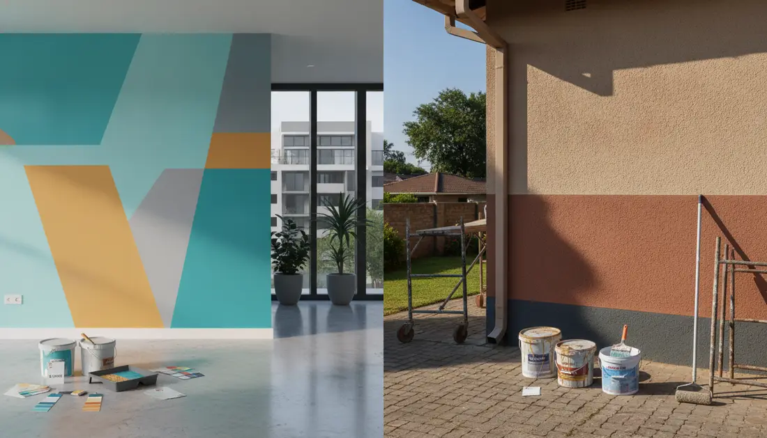 Comparative pricing interior exterior — Wall Painting Cost Per Square Metre in South Africa
