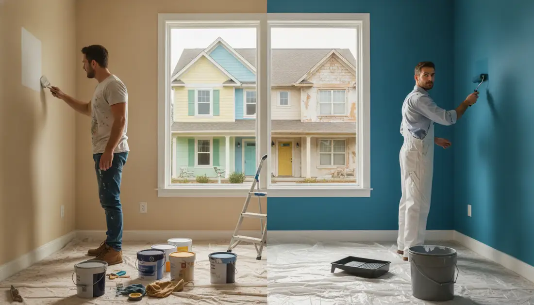Diy vs professional painting cost