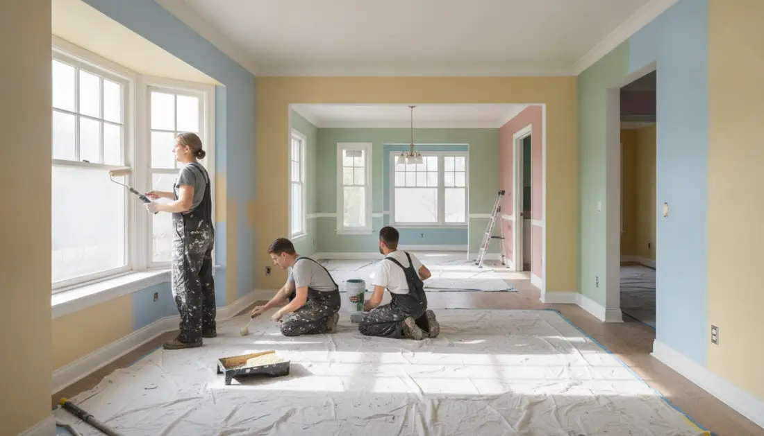 Interior painting — The Economics of Batching Multiple Rooms