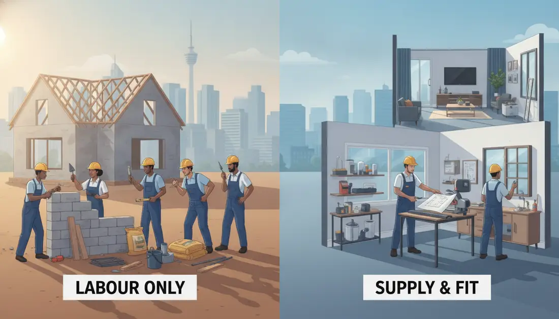 Labour only versus supply and fit south africa