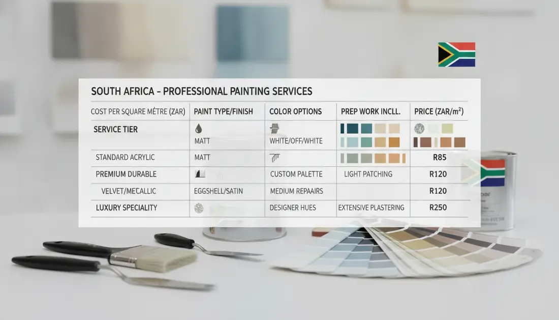 Master pricing table south africa