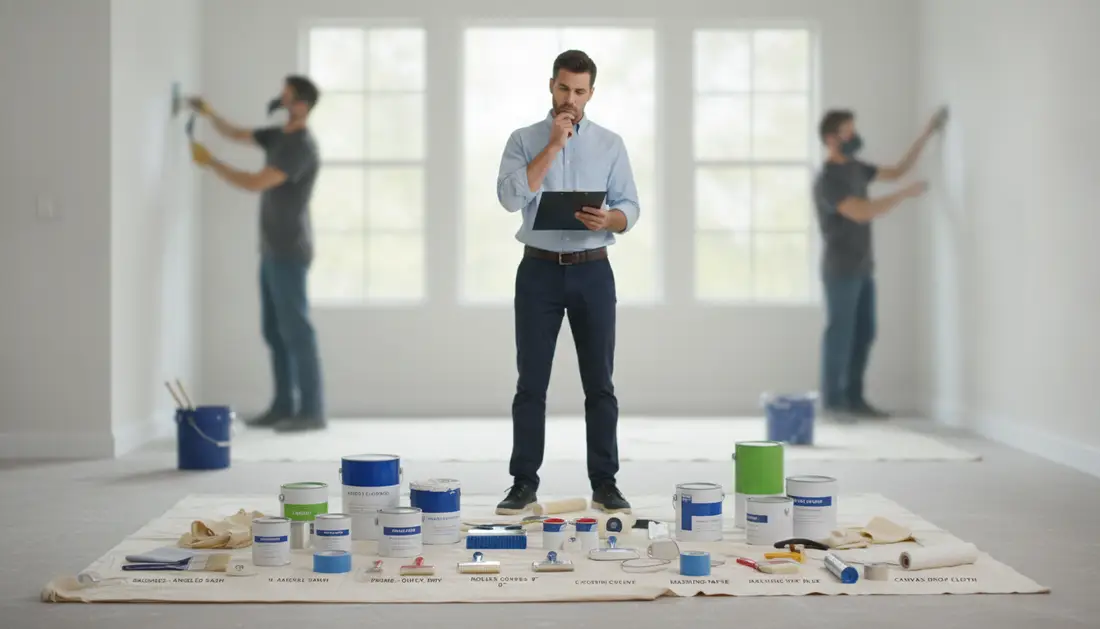 Material supply norms for painting