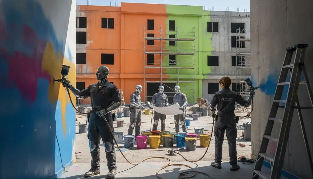 Mechanical labour drivers painting — Interior vs Exterior Painting Costs: Why Outside Costs More