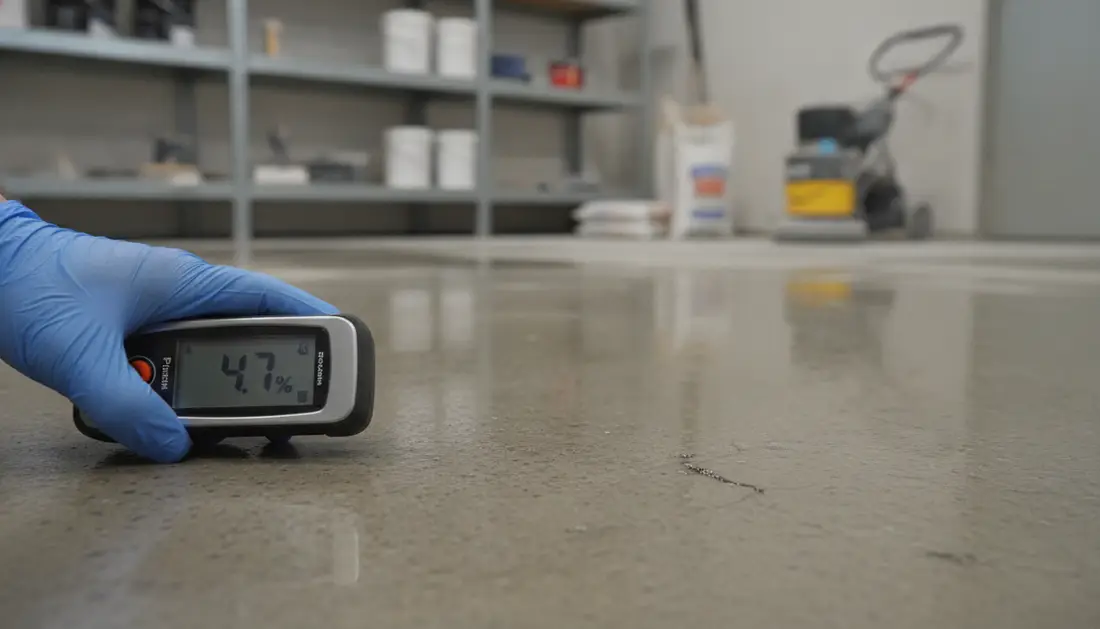 Moisture test concrete — Preparing Concrete Floors for Painting