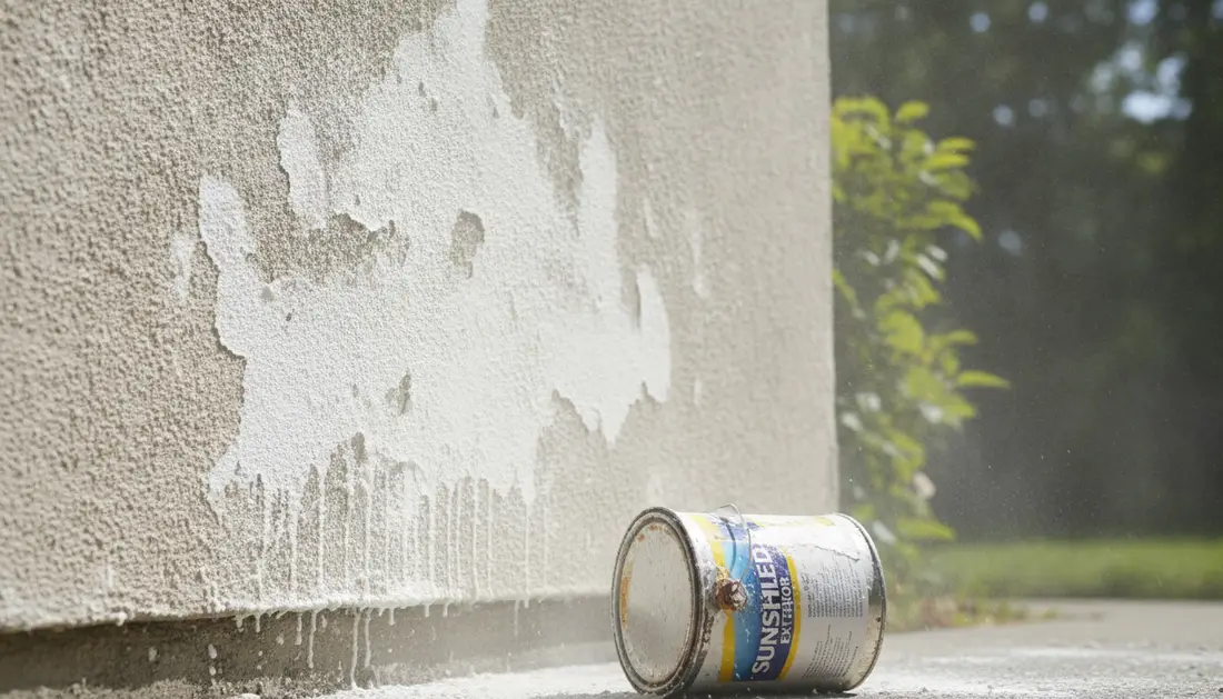Paint surface chalking — Chalky, Powdery Exterior Walls: Why Paint Rubs Off