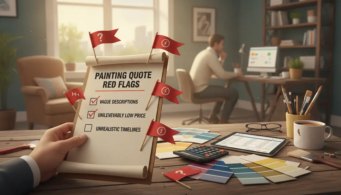 Painting quote red flags