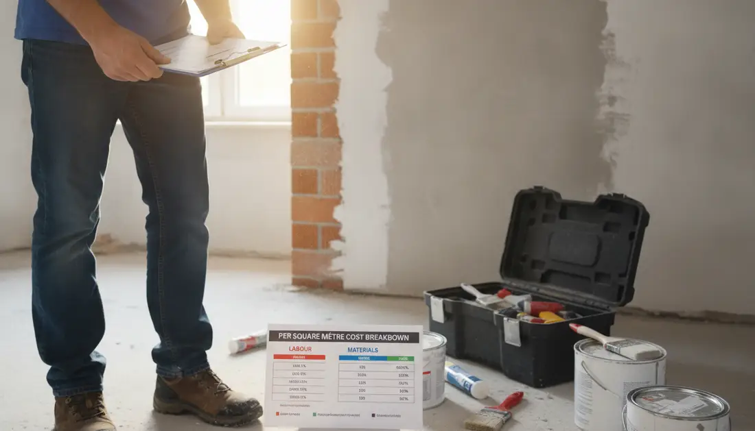 Per square metre cost — Plaster Repair and Painting Costs in South Africa