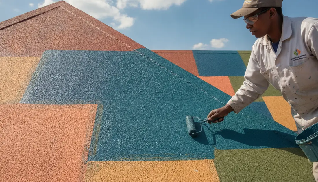 Per square metre roof painting