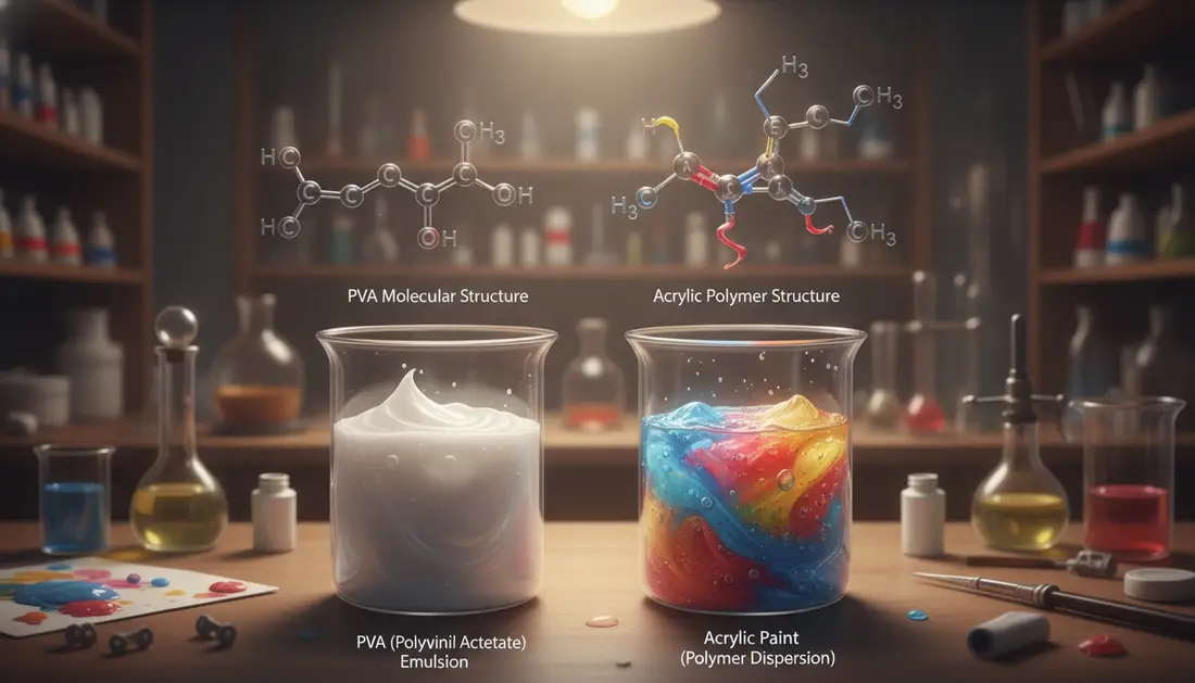 Pva vs acrylic chemistry
