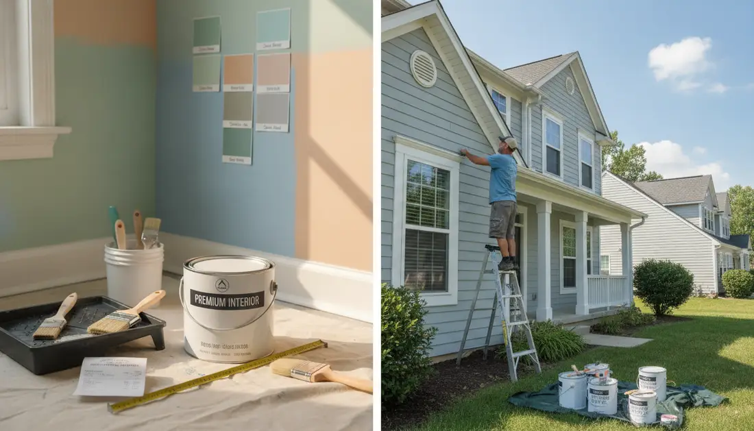 Room painting vs full house painting cost