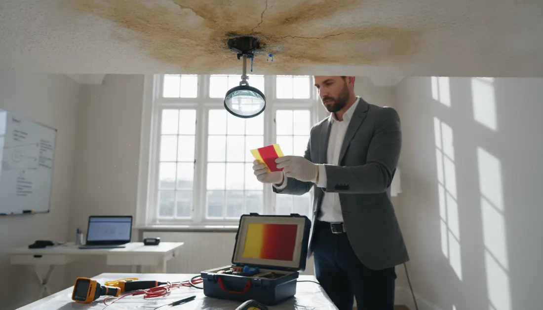 Stain forensics leak tests — Painting Over Water Stains on Ceilings and Walls