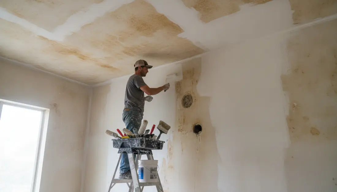 Walls ceilings — How do you prep stained surfaces before painting