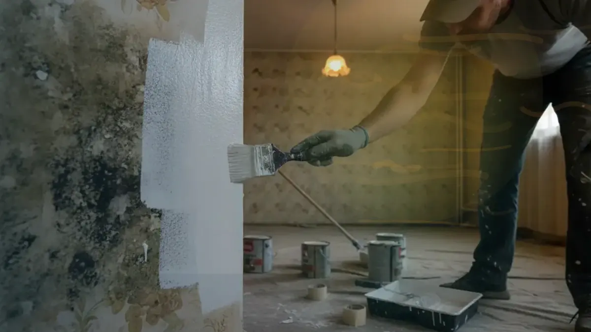 Painting over mould
