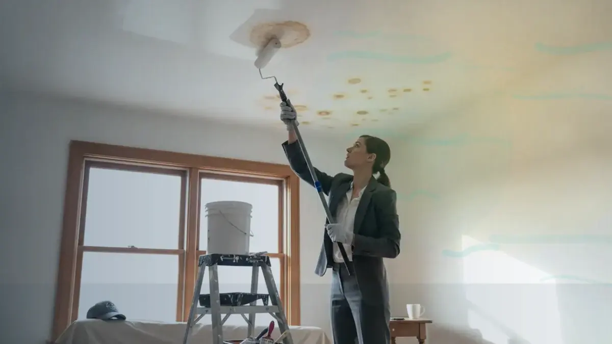 Painting Over Water Stains on Ceilings and Walls: Painting over water stains ceiling