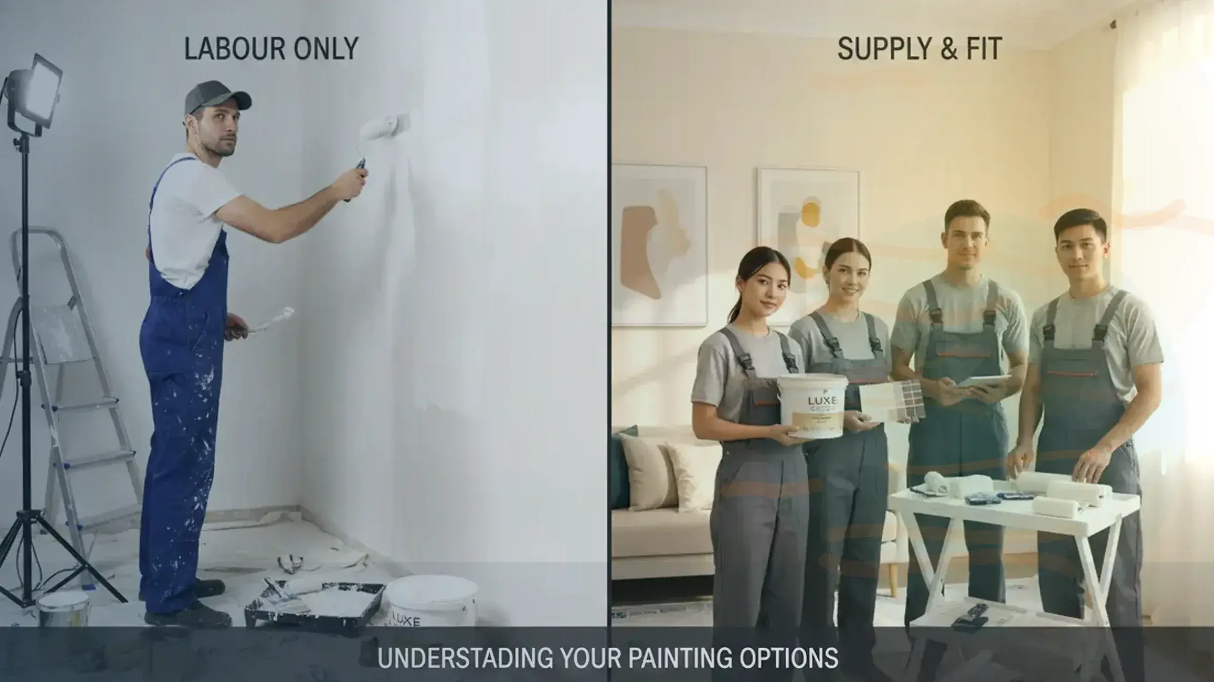 Labour only vs supply and fit painting