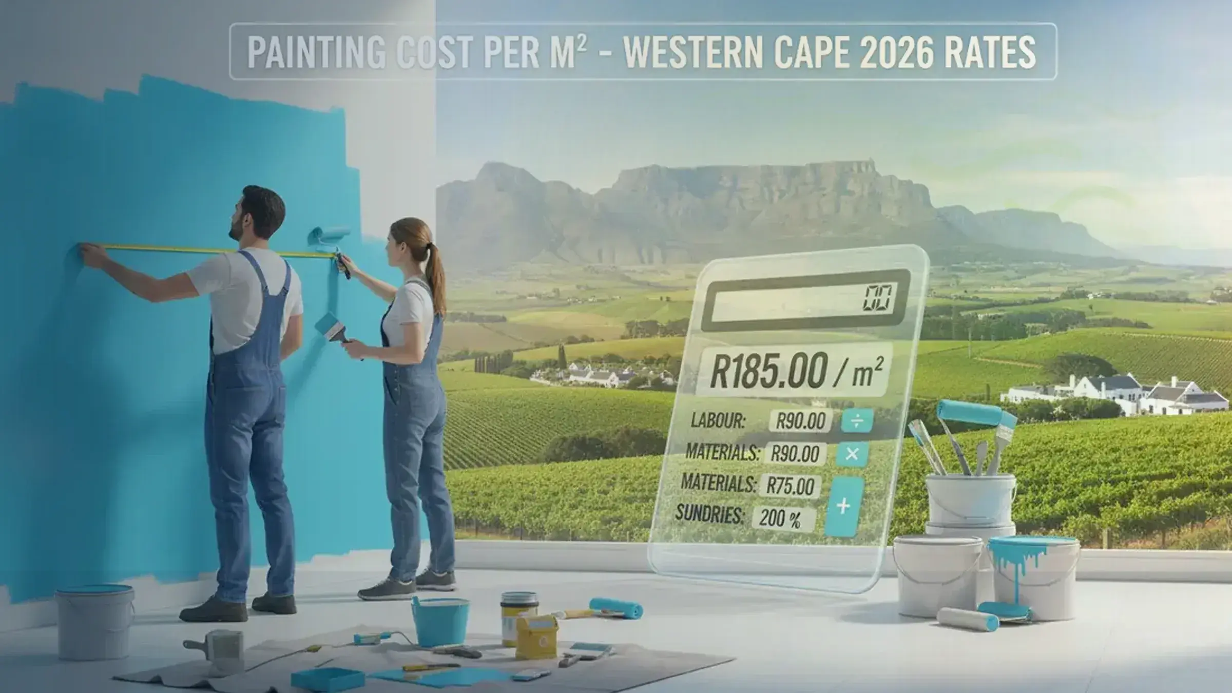 Painting Cost Per Square Metre in the Western Cape: Painting cost per square meter Western Cape