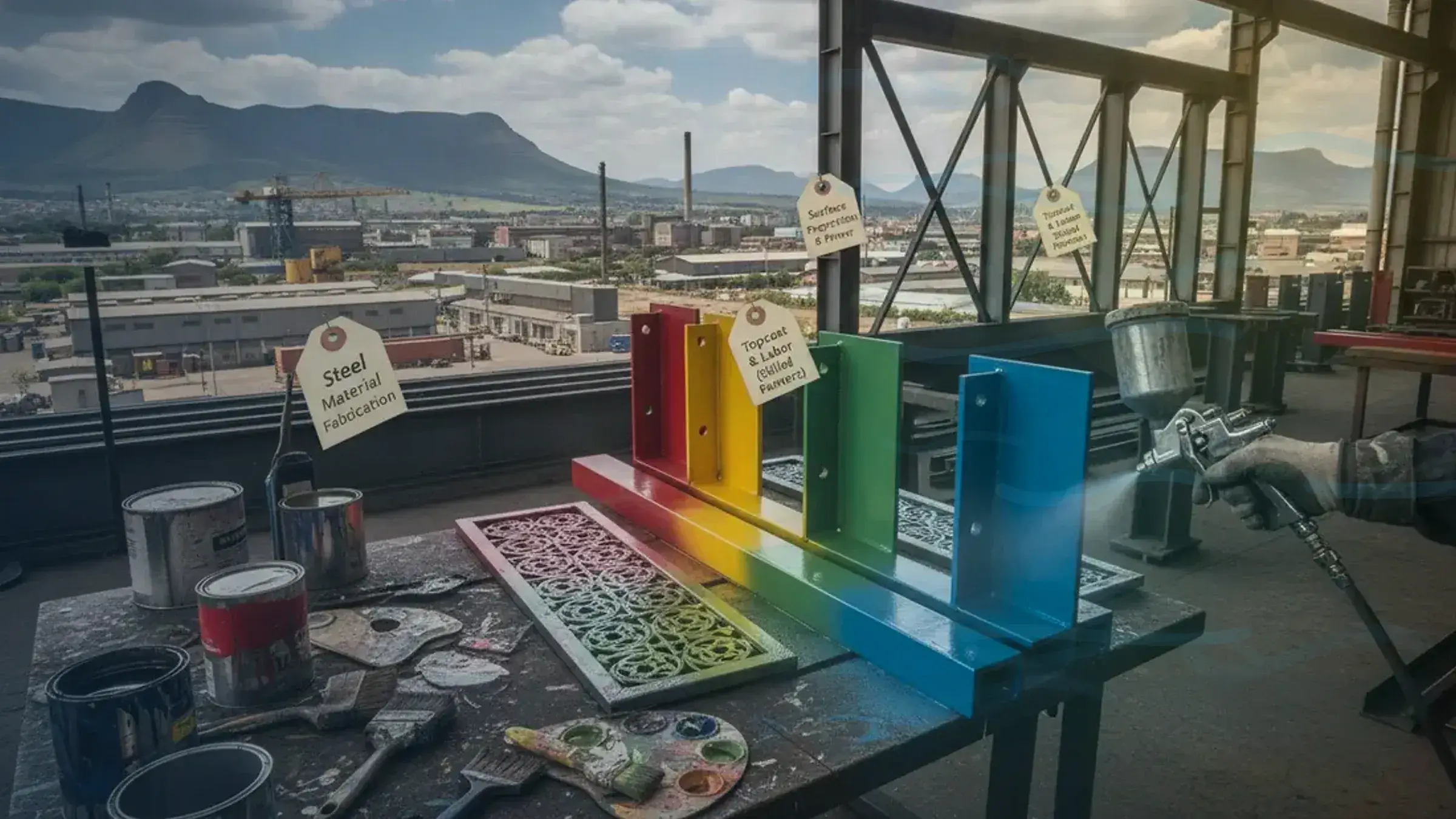 Steel and Metalwork Painting Costs in South Africa: Steel painting cost South Africa