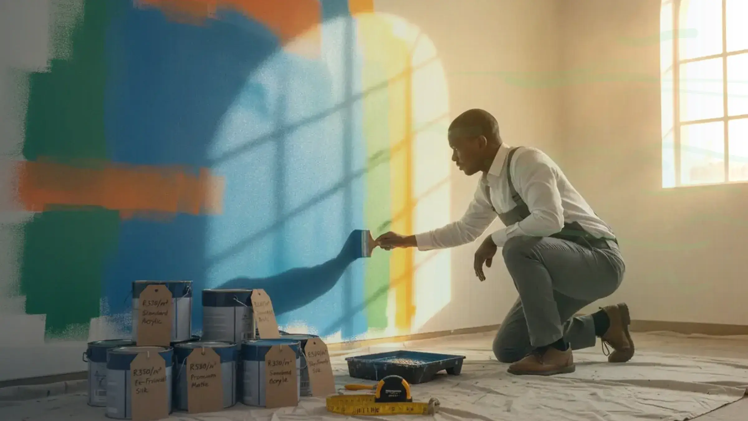 Wall Painting Cost Per Square Metre in South Africa: Wall painting cost per square meter South Africa