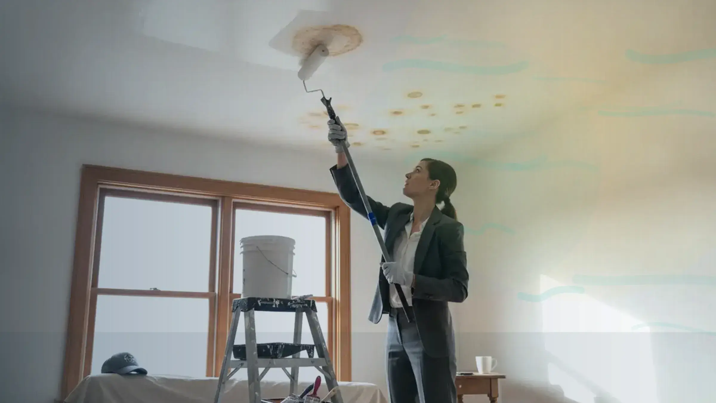 Painting Over Water Stains on Ceilings and Walls: Painting over water stains ceiling