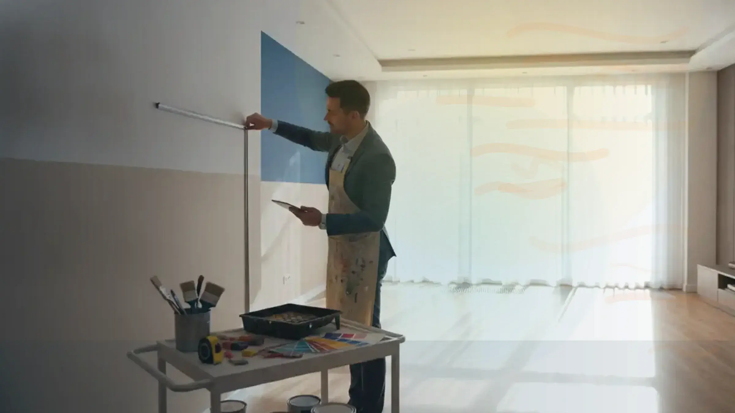 Do painters charge per square metre or per day